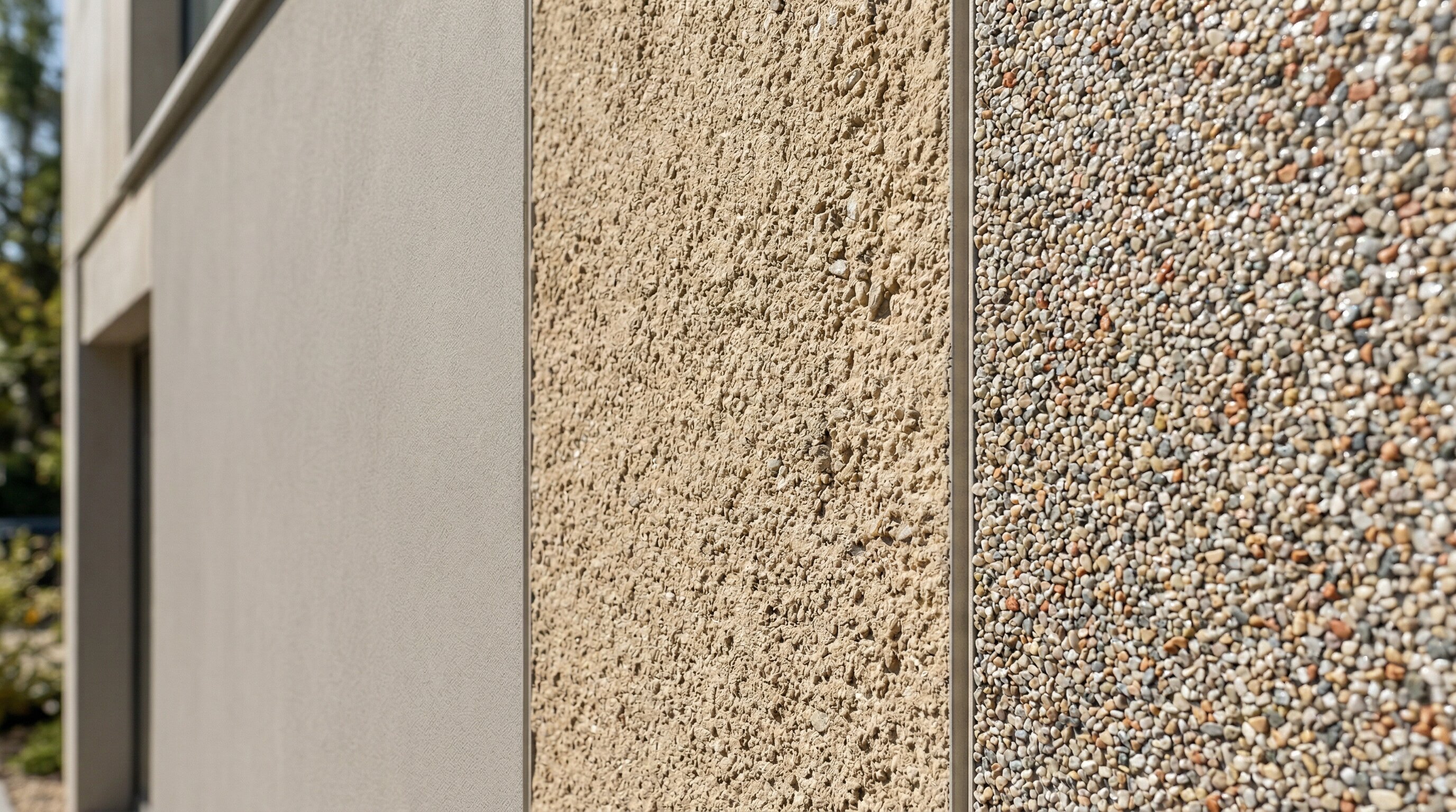 Różne rodzaje tynków elewacyjnych na fasadach domów jednorodzinnych